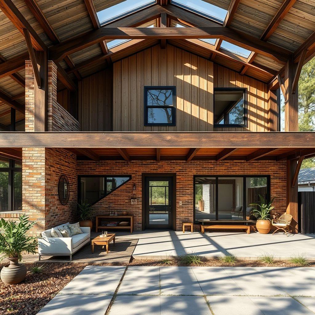 Industrial house exterior - AI Generated
