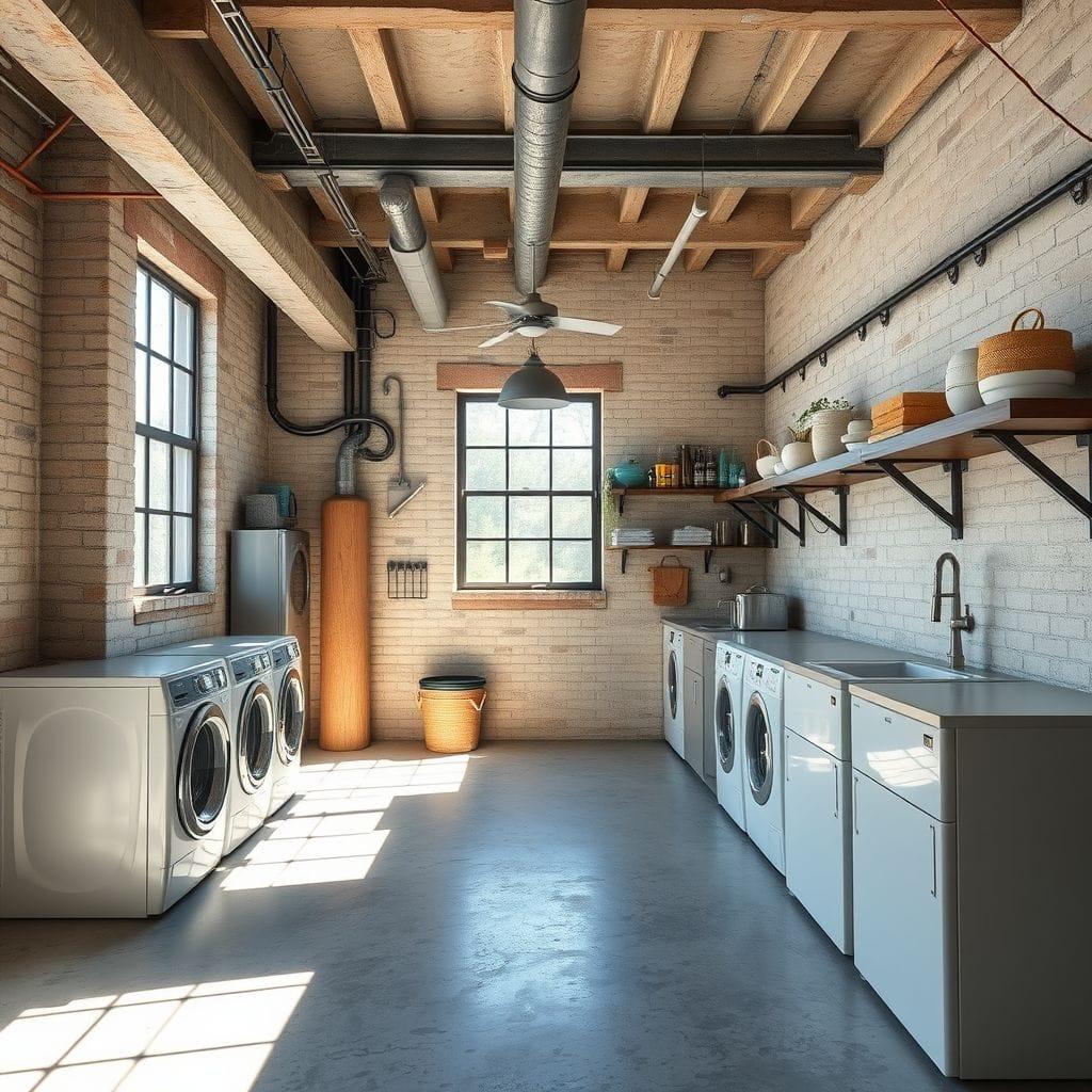 Industrial laundry room - AI Generated