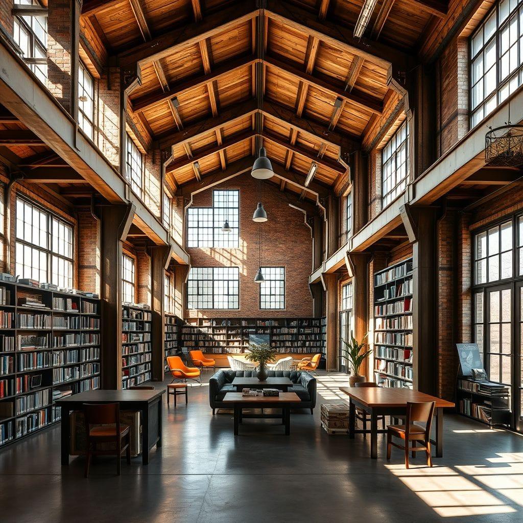 Industrial library - AI Generated