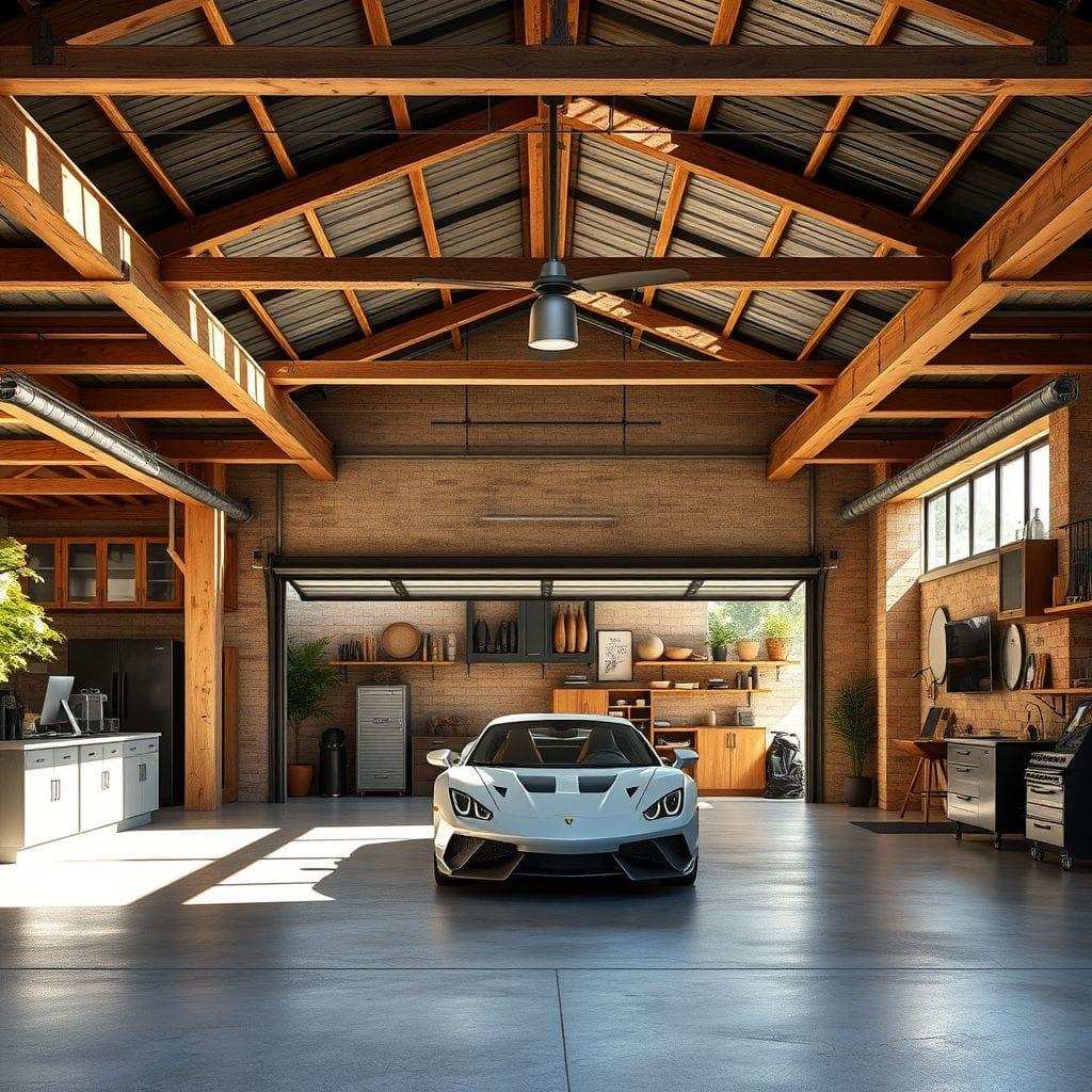 Industrial outdoor garage - AI Generated