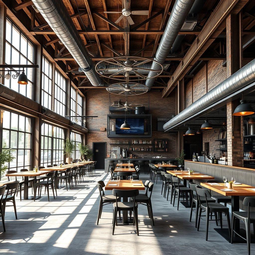 Industrial restaurant - AI Generated