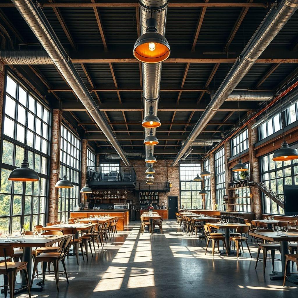 Industrial restaurant - AI Generated