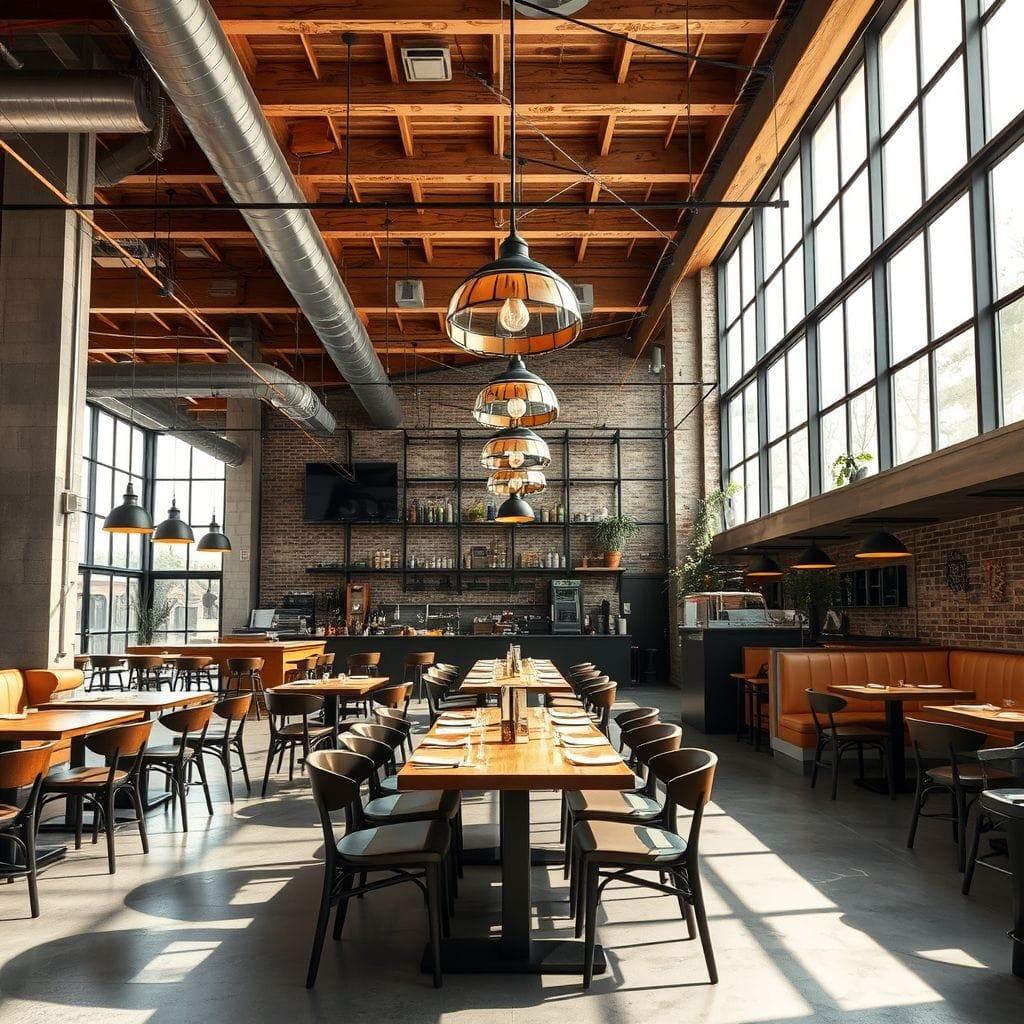 Industrial restaurant - AI Generated