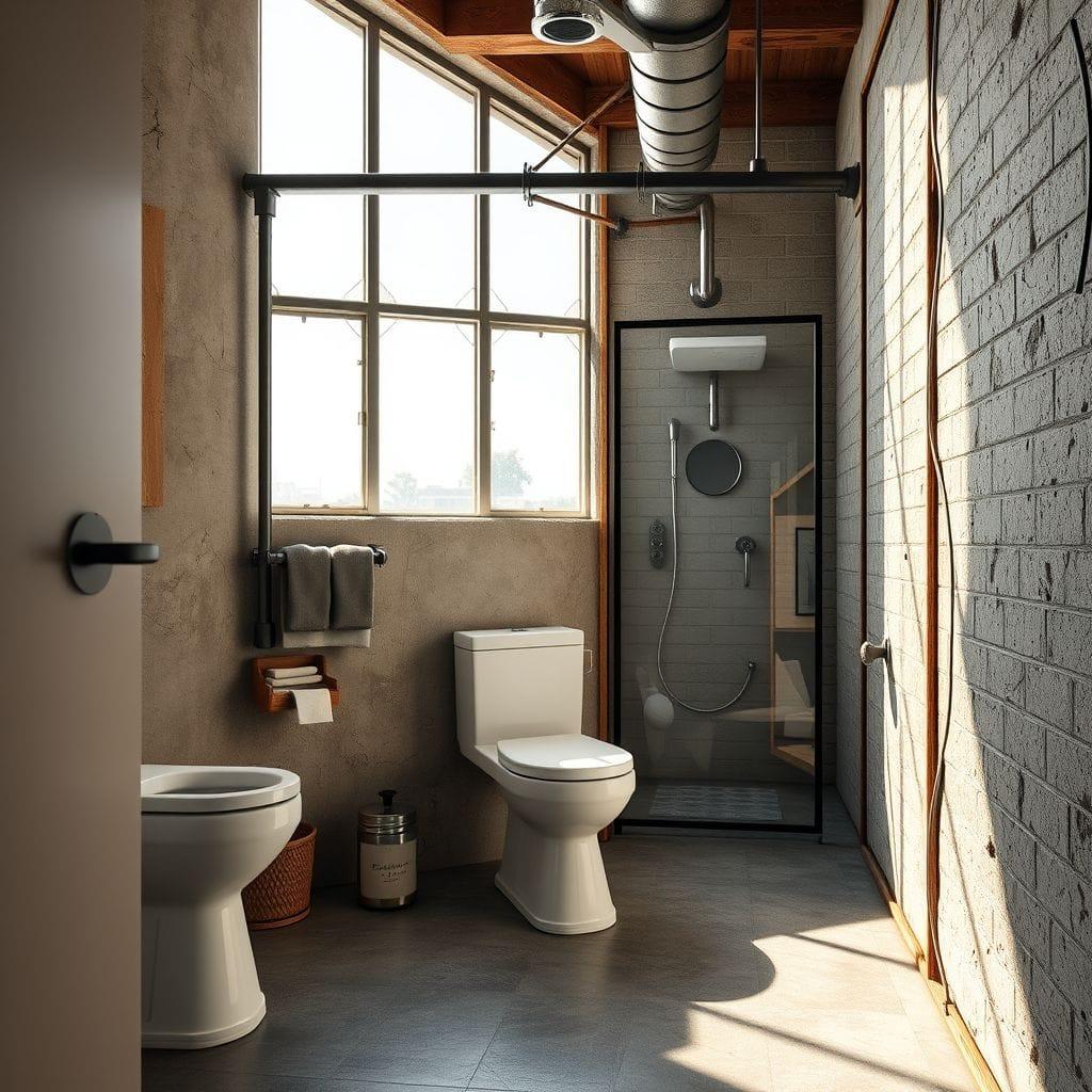 Industrial toilet - AI Generated