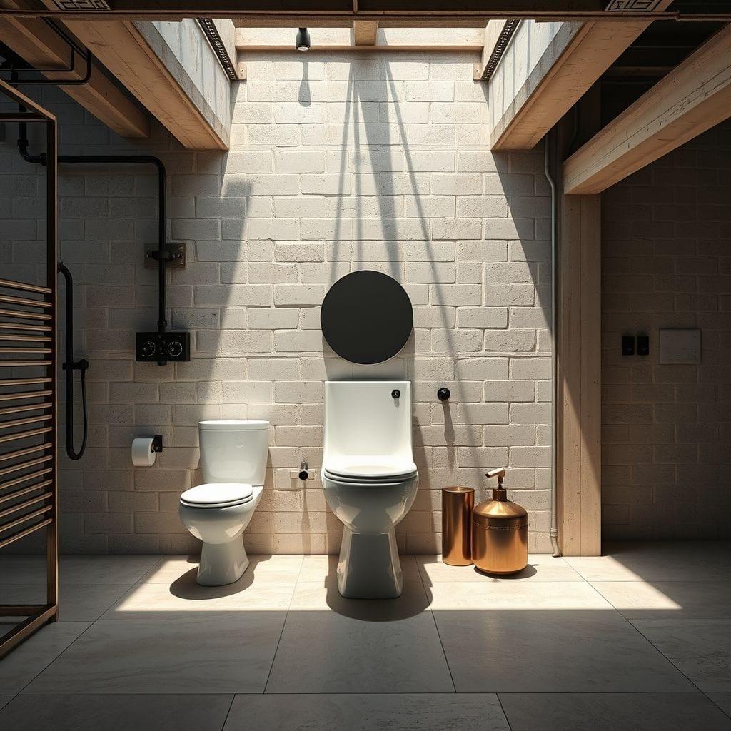 Industrial toilet - AI Generated