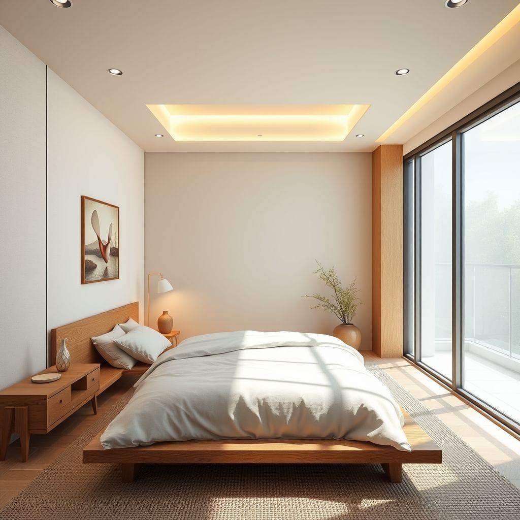 Japandi bedroom - AI Generated