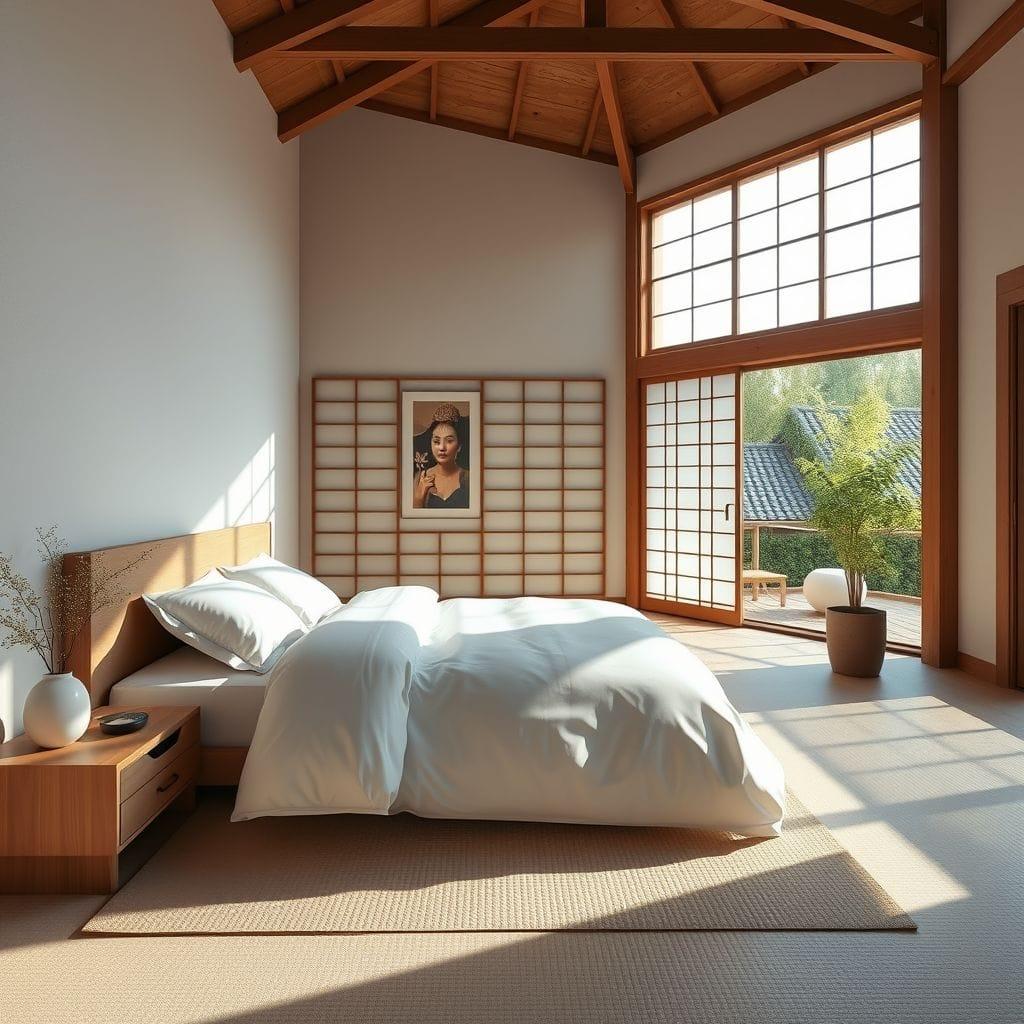 Japandi bedroom - AI Generated