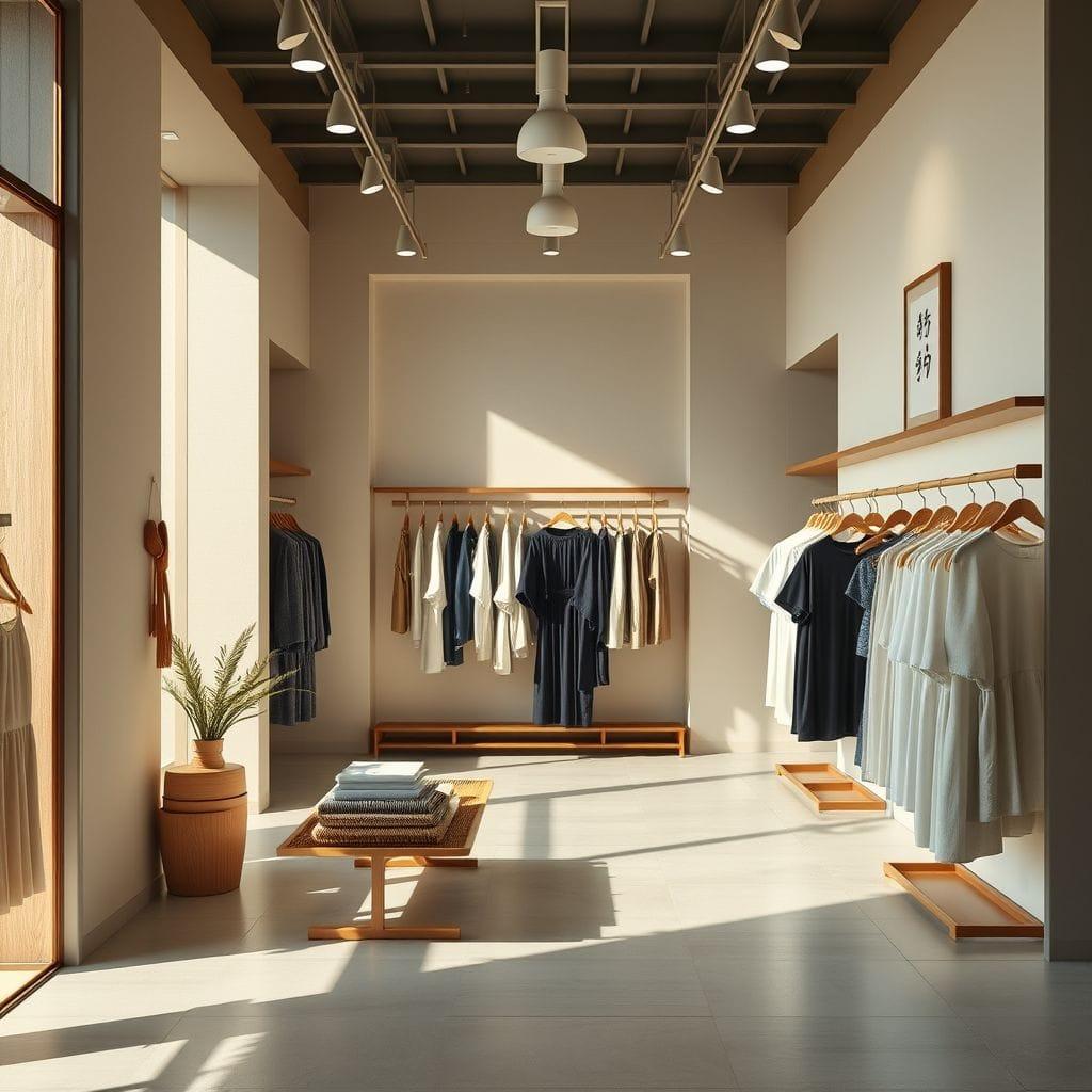 Japandi clothing store - AI Generated