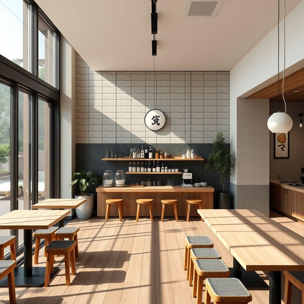 Japandi coffee shop - AI Generated