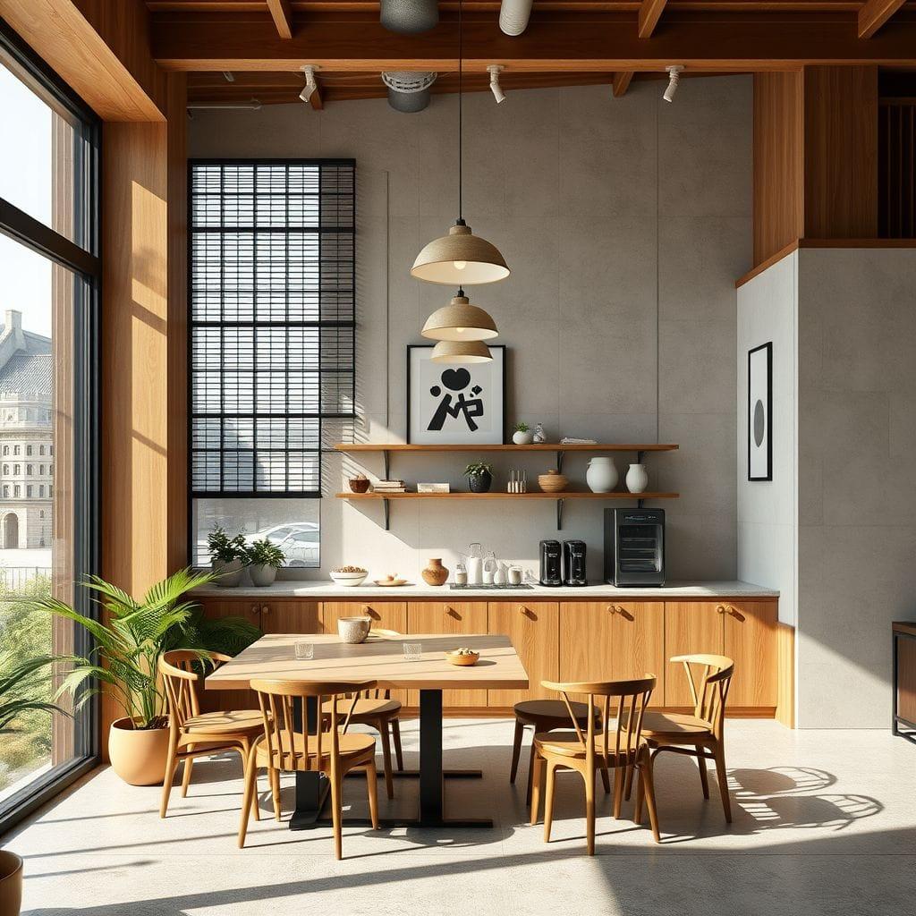 Japandi coffee shop - AI Generated
