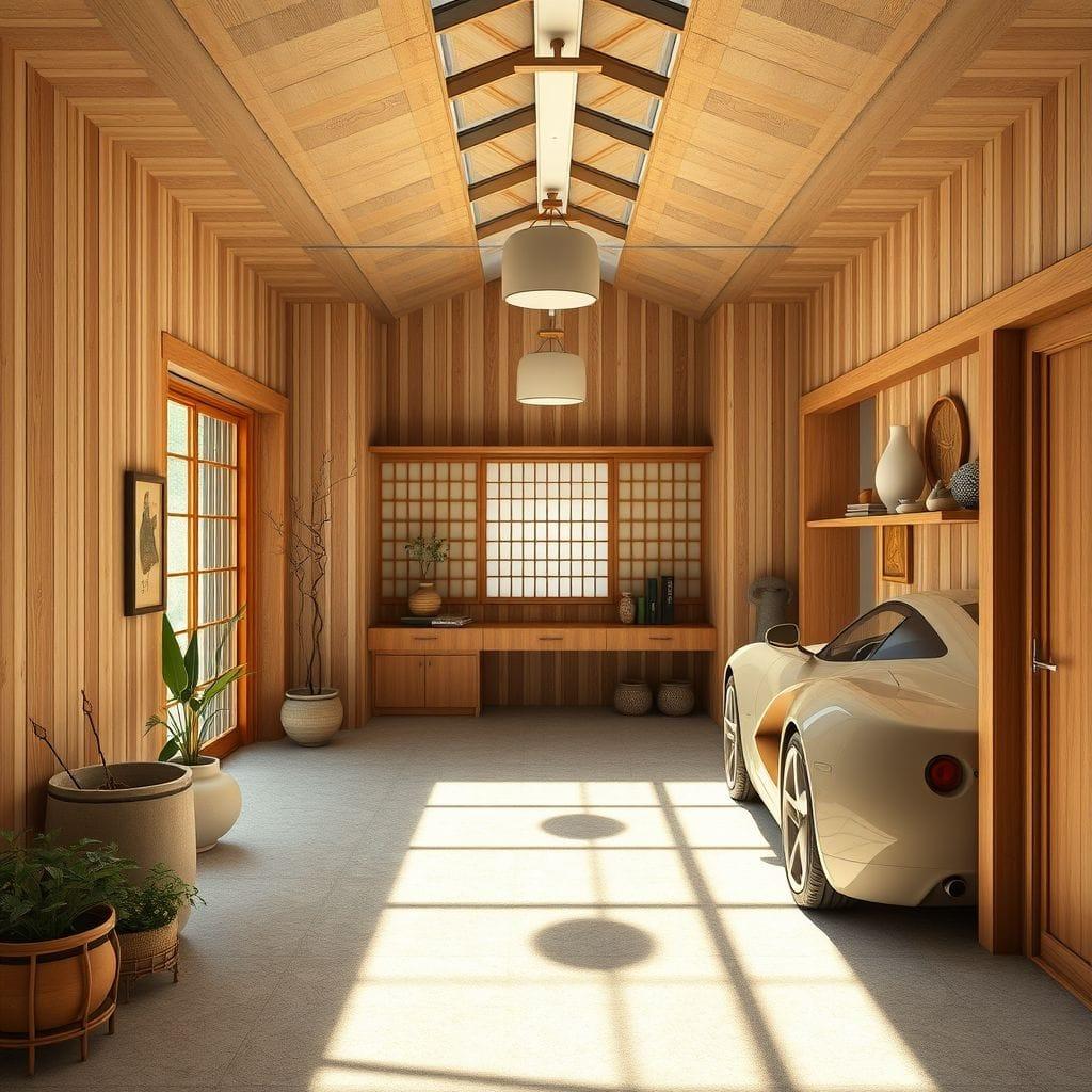 Japandi garage - AI Generated