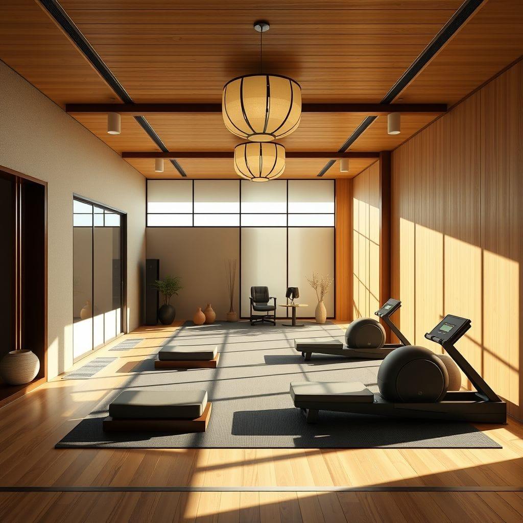 Japandi gym - AI Generated