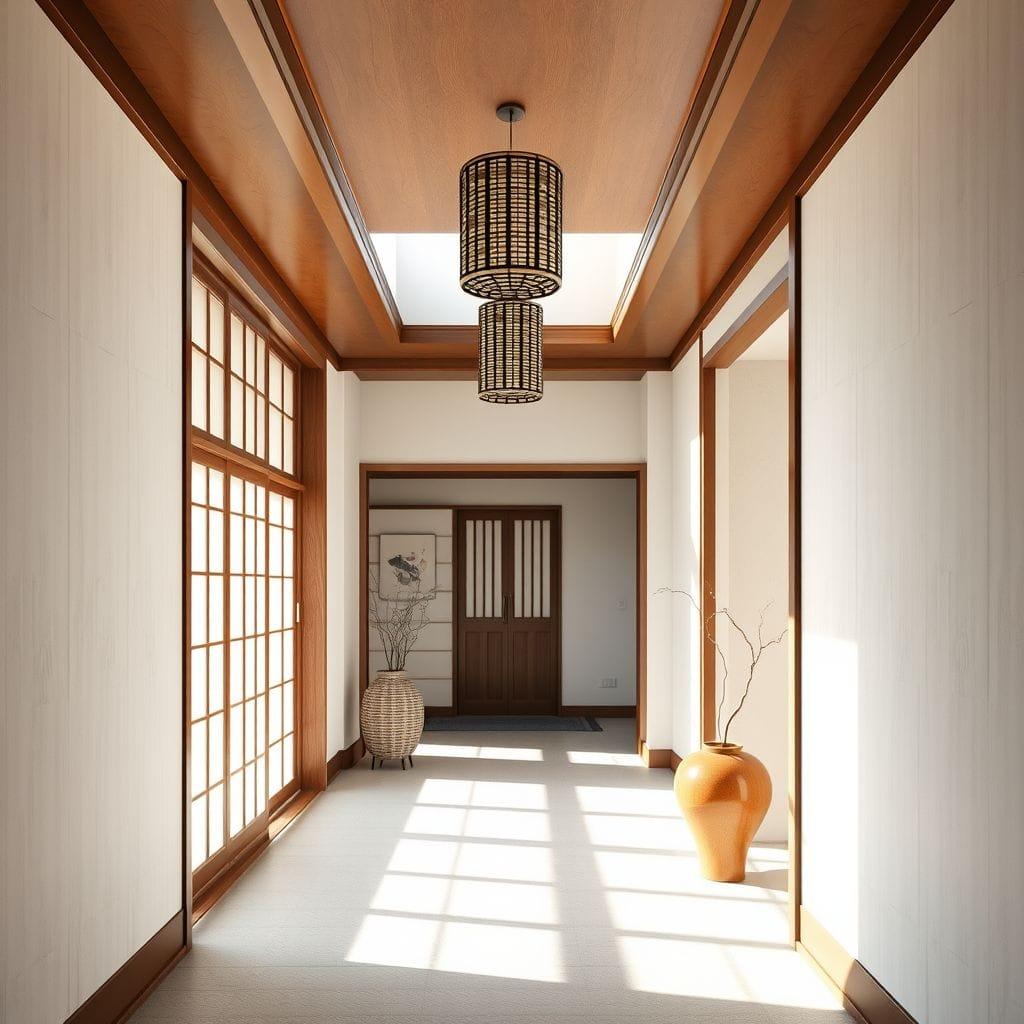 Japandi hallway - AI Generated
