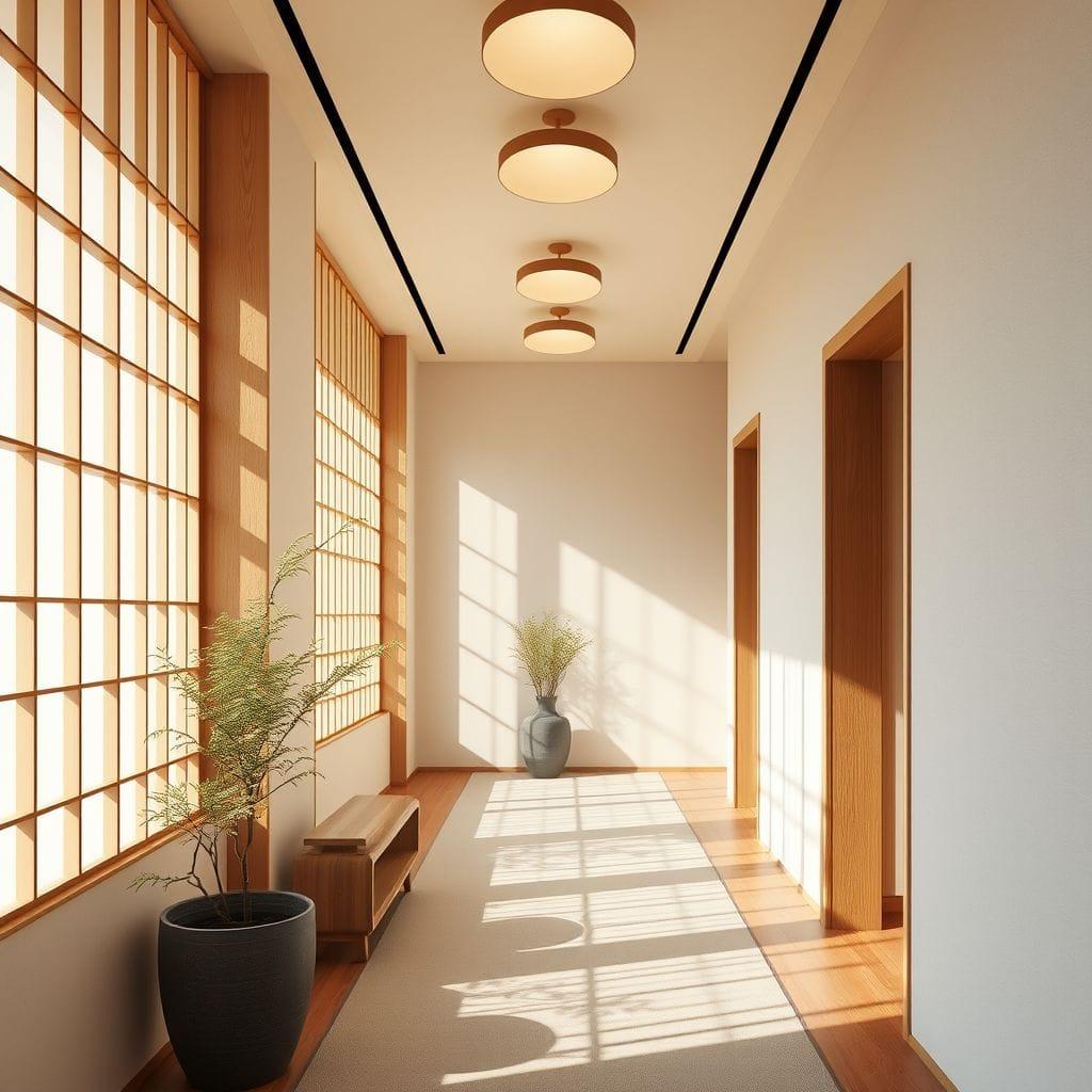 Japandi hallway - AI Generated