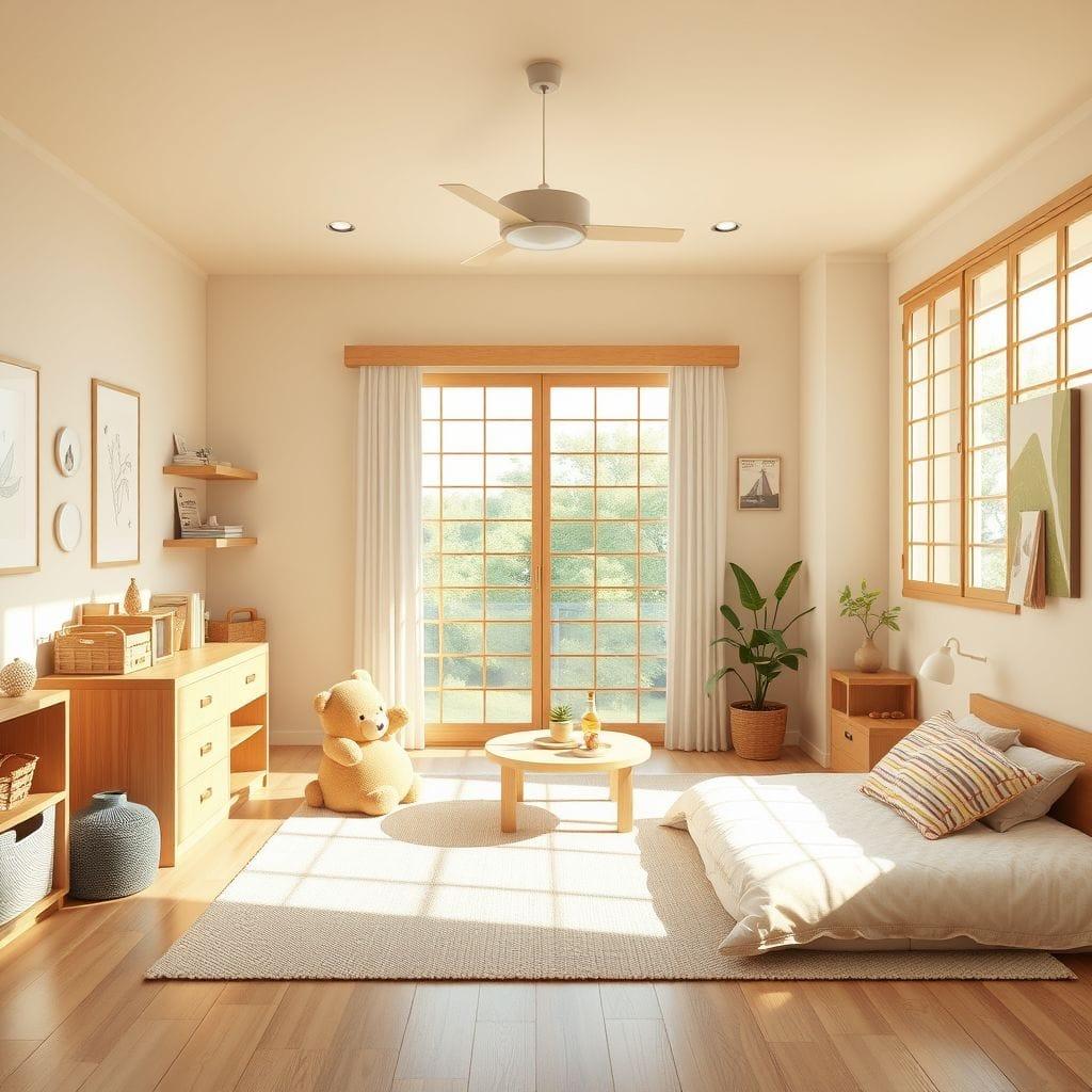 Japandi kids room - AI Generated