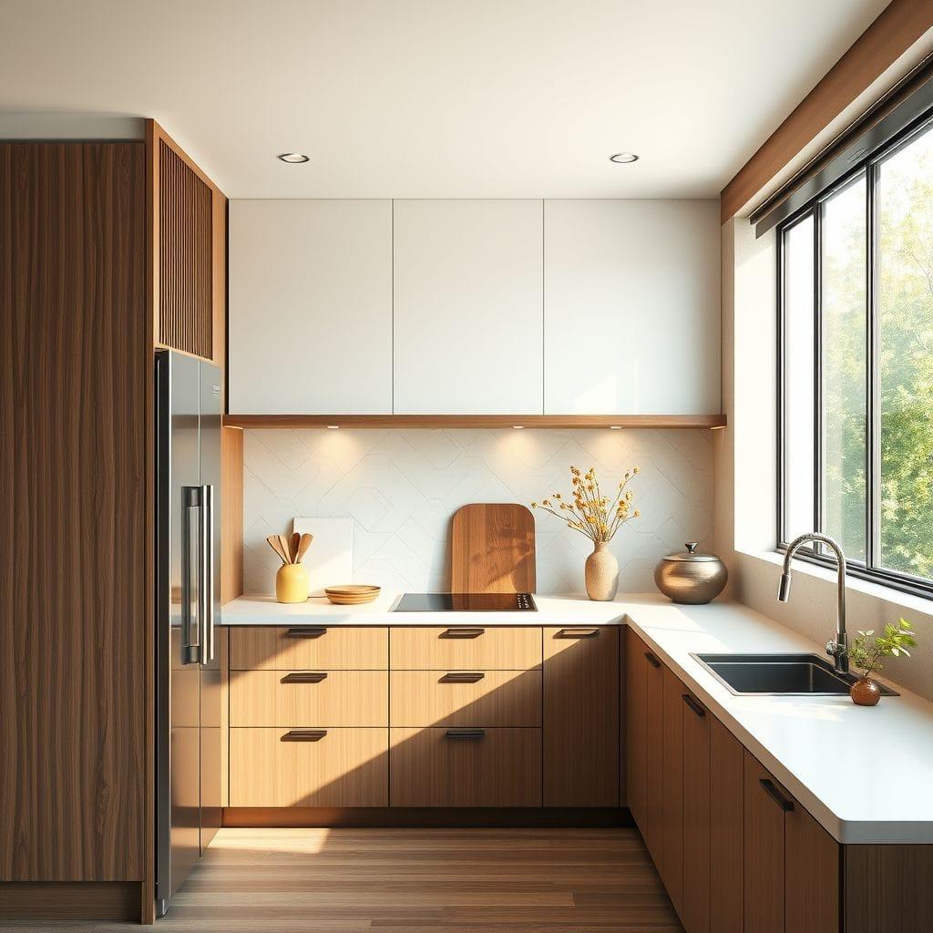 Japandi kitchen - AI Generated