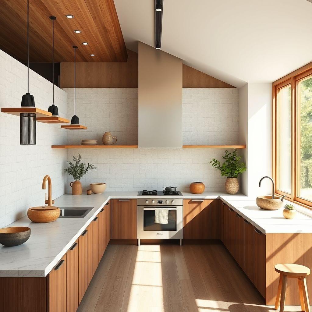 Japandi kitchen - AI Generated