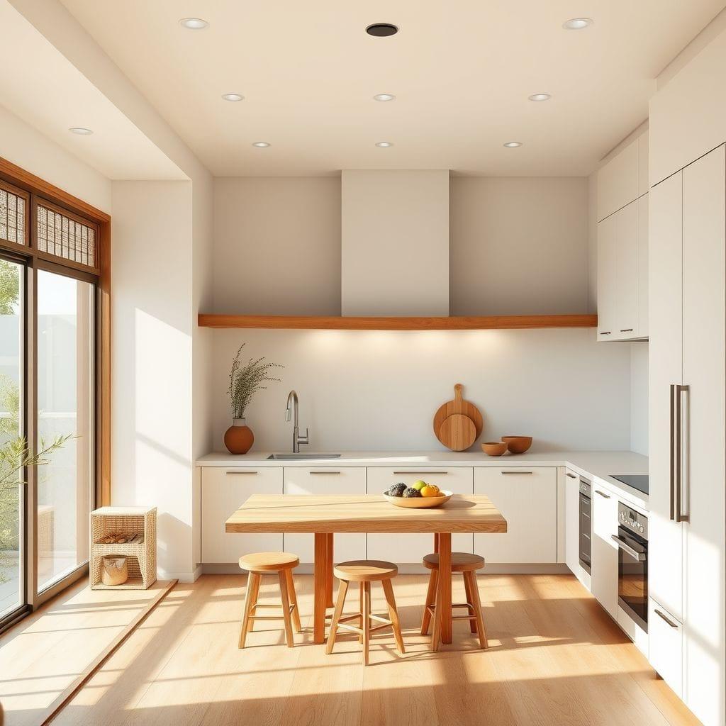 Japandi kitchen - AI Generated