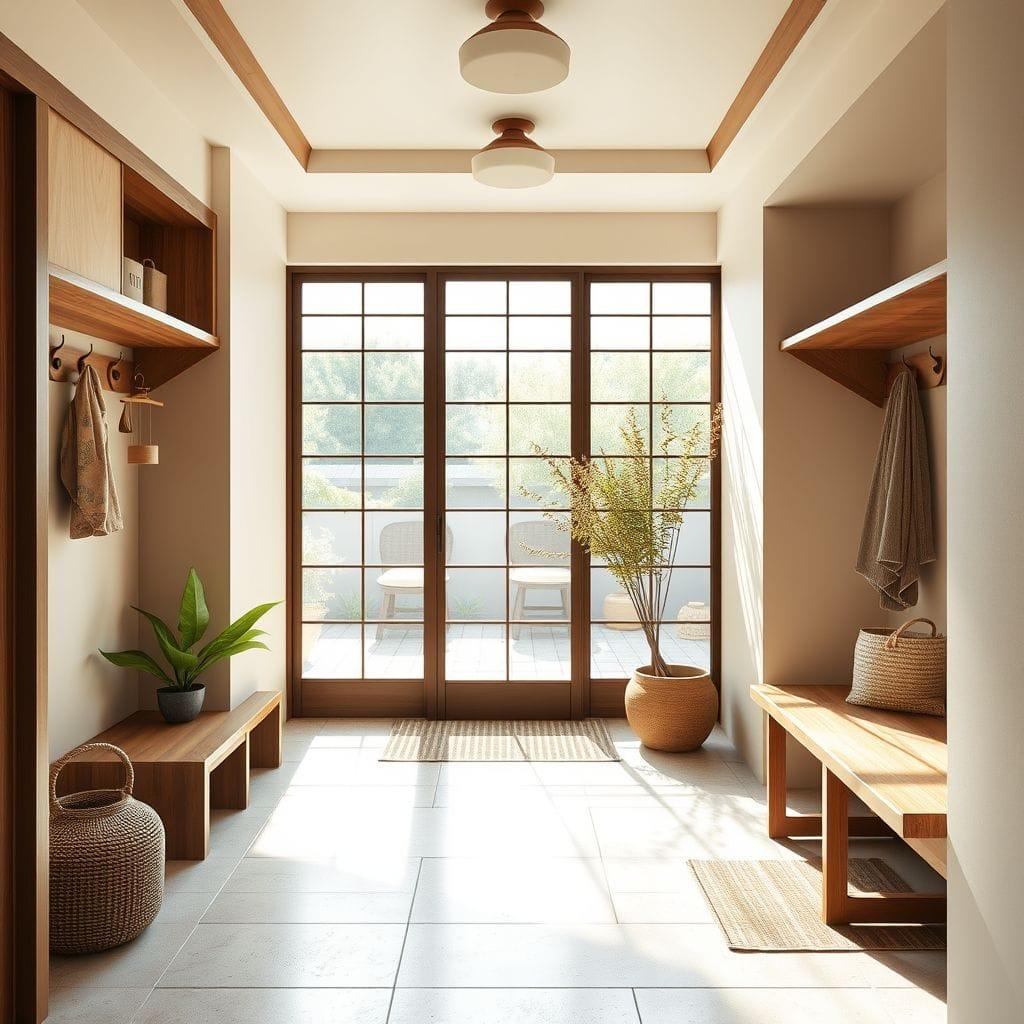 Japandi mudroom - AI Generated