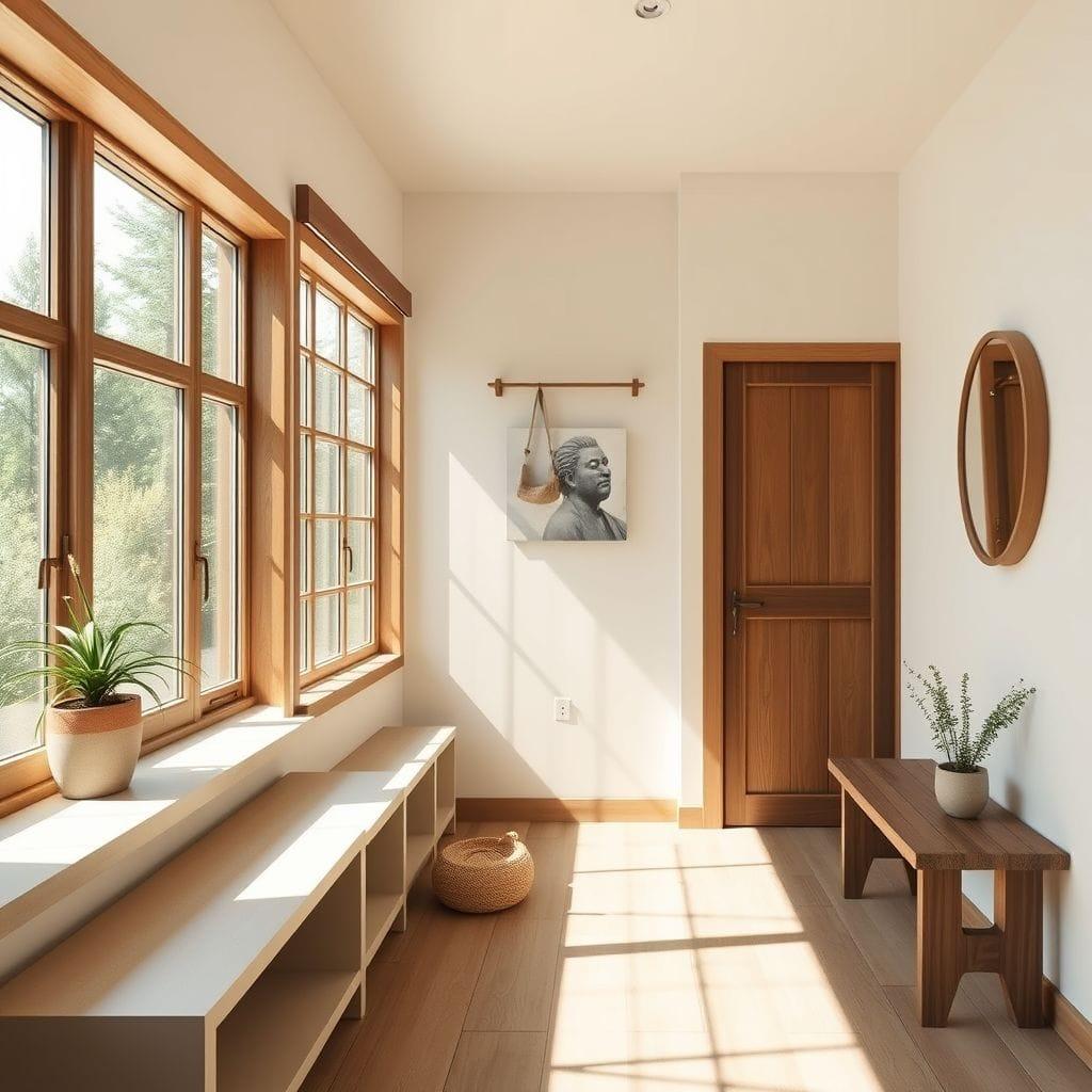 Japandi mudroom - AI Generated