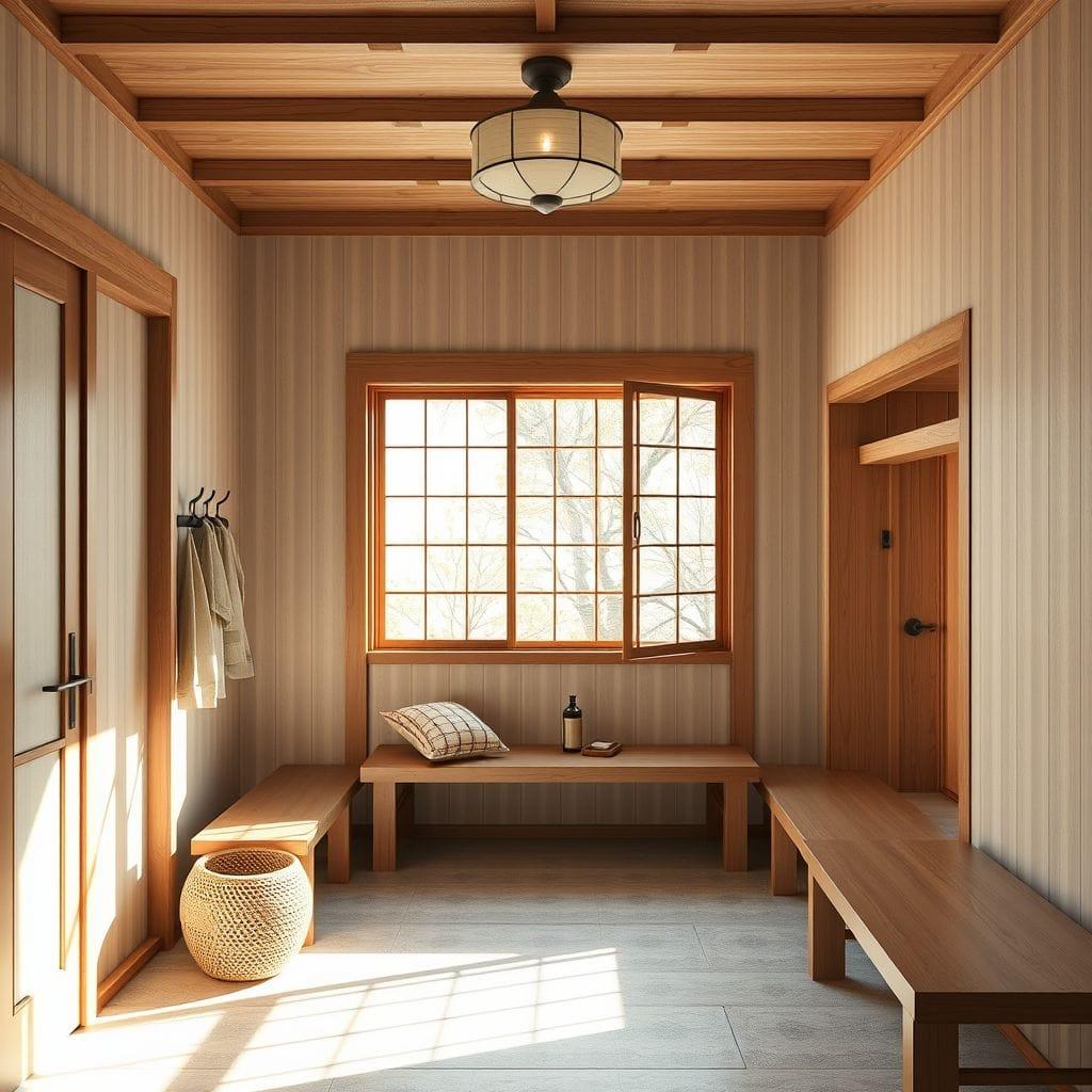 Japandi mudroom - AI Generated