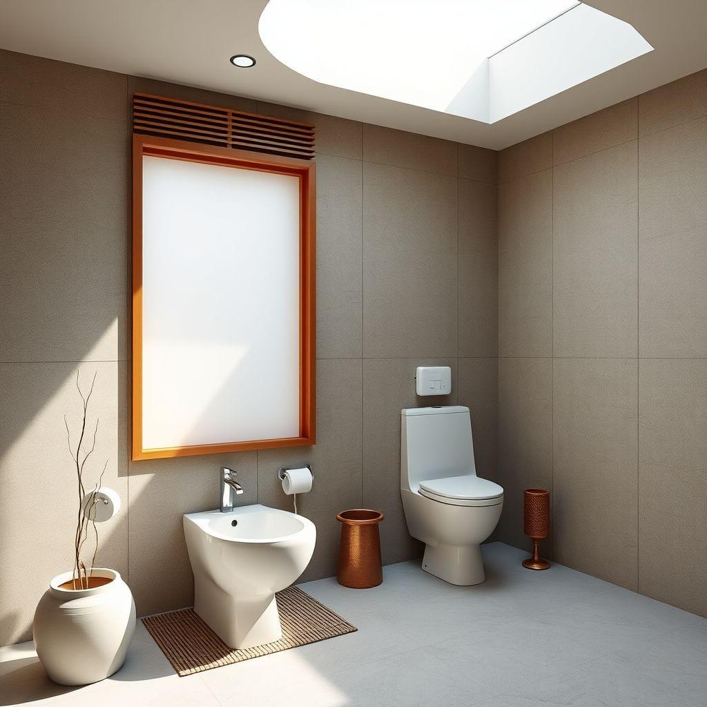 Japandi toilet - AI Generated