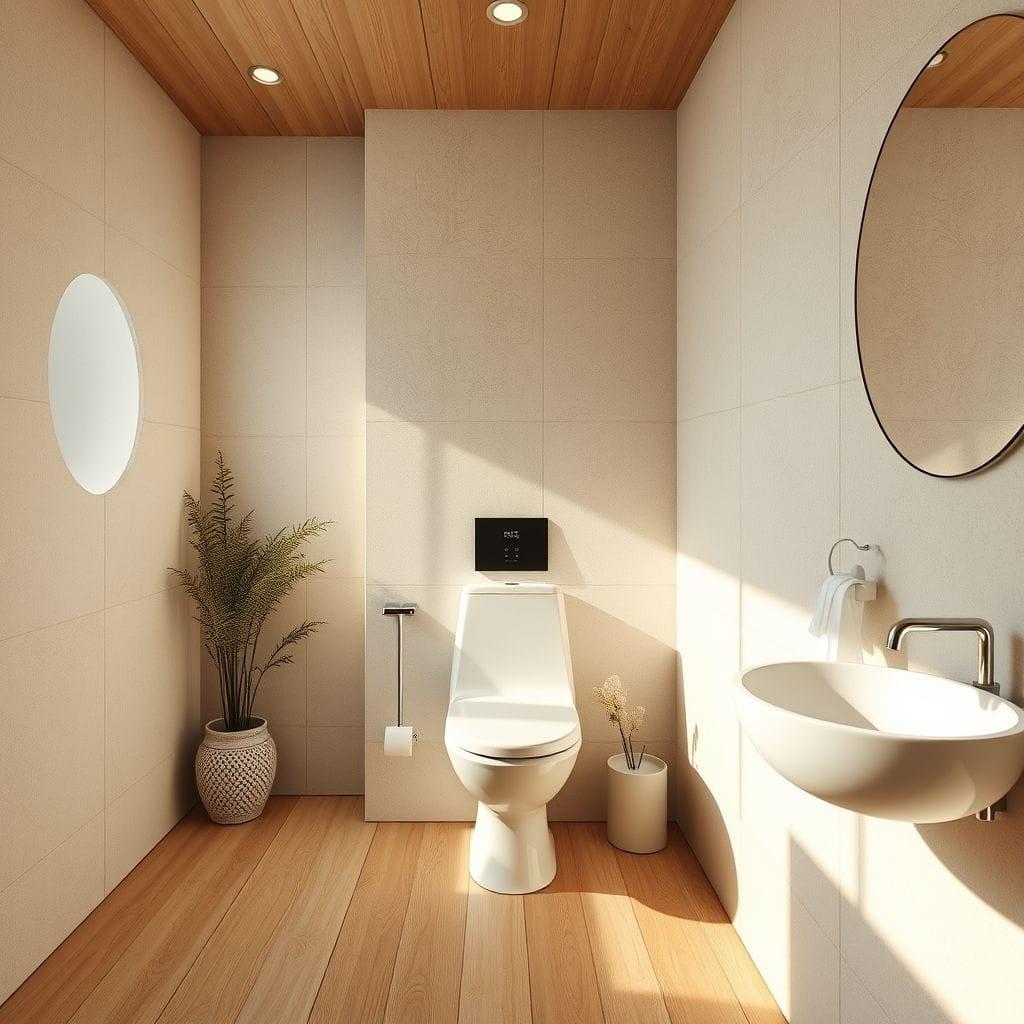 Japandi toilet - AI Generated