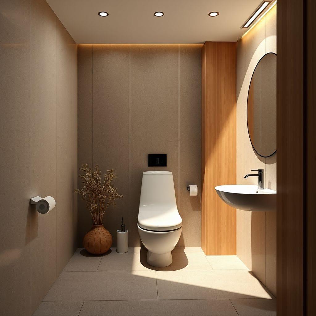 Japandi toilet - AI Generated