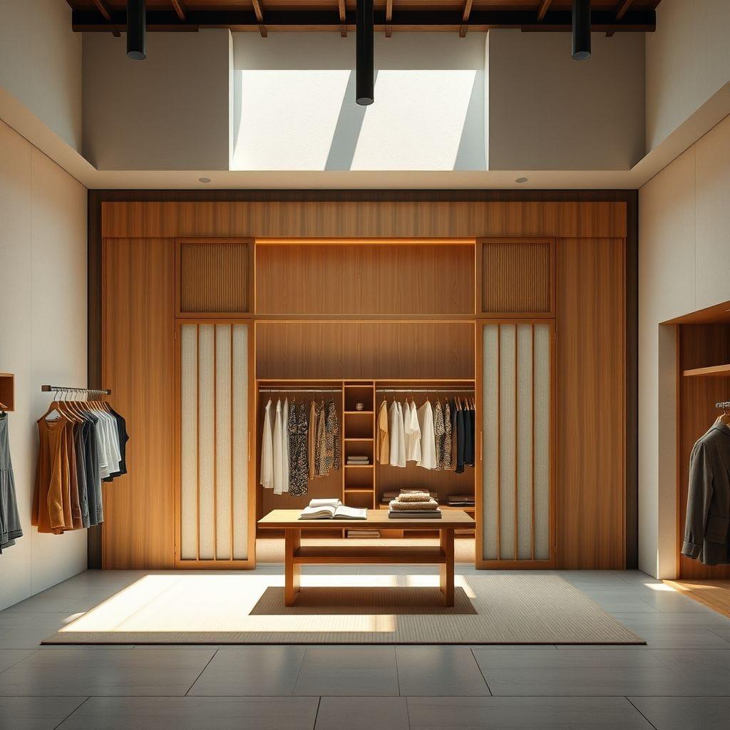 Japanese Design clothing store - AI Generated