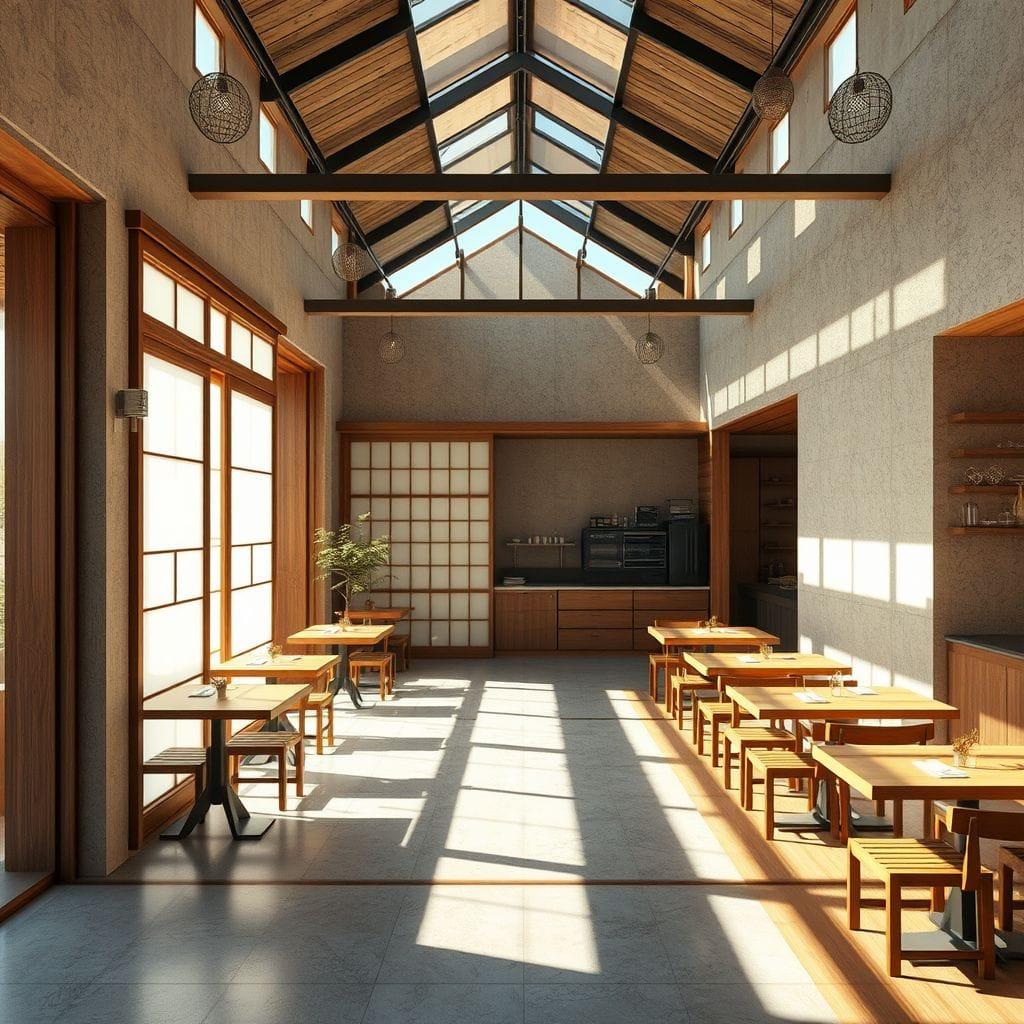 Japanese Design restaurant - AI Generated