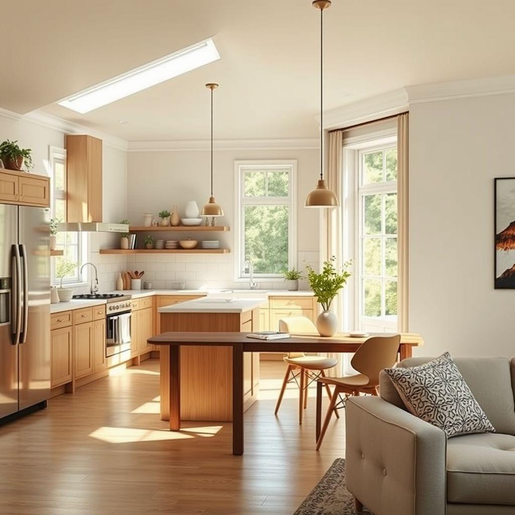  kitchen living combo - AI Generated