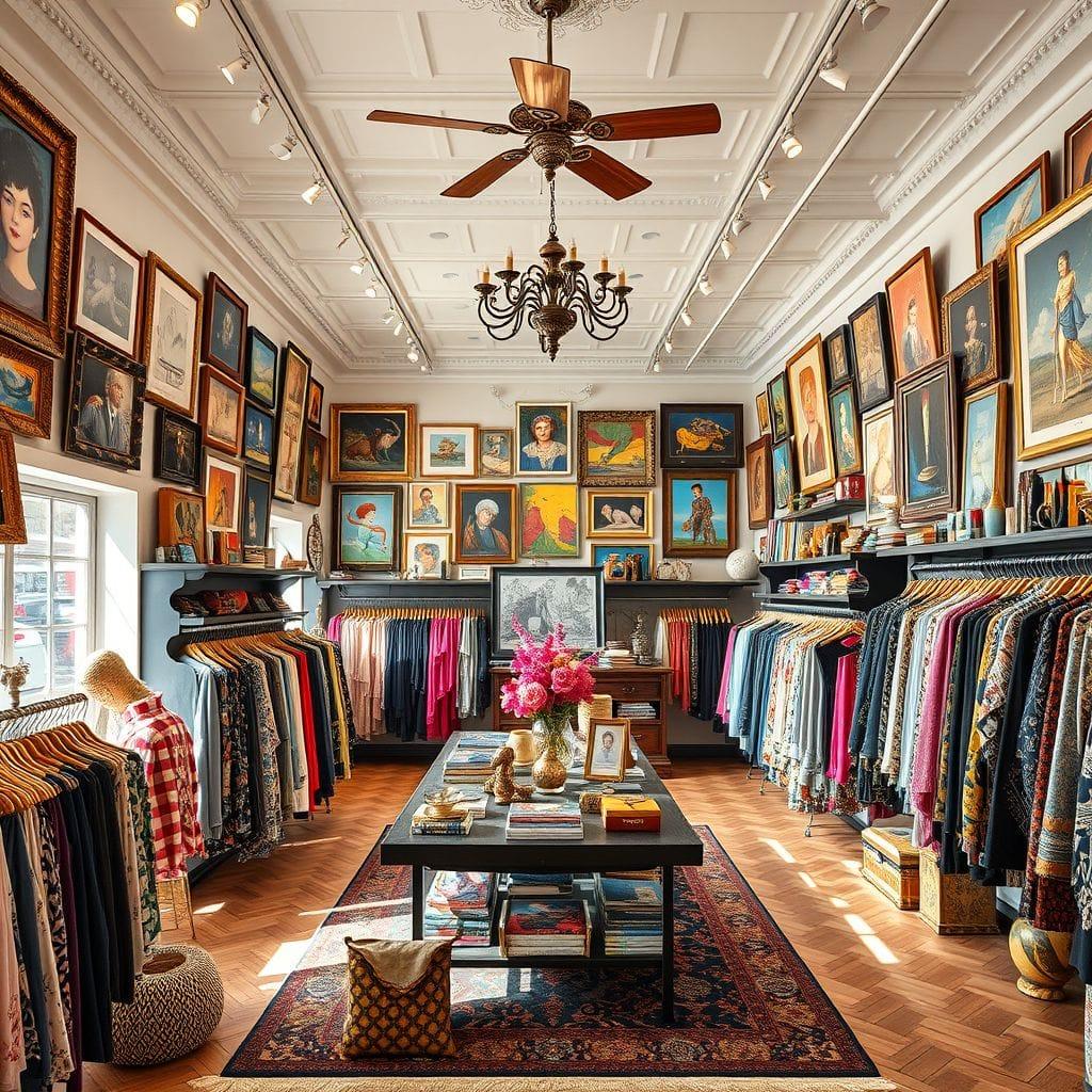 Maximalist clothing store - AI Generated