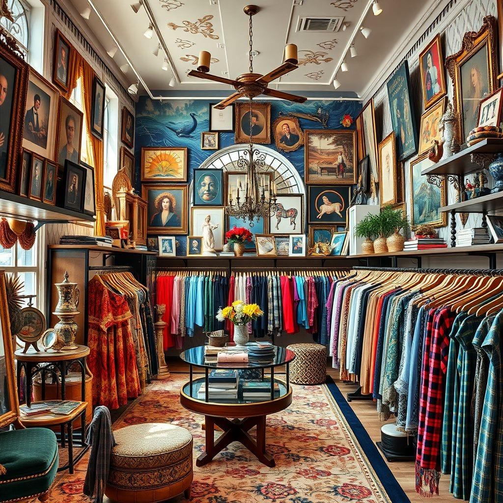 Maximalist clothing store - AI Generated