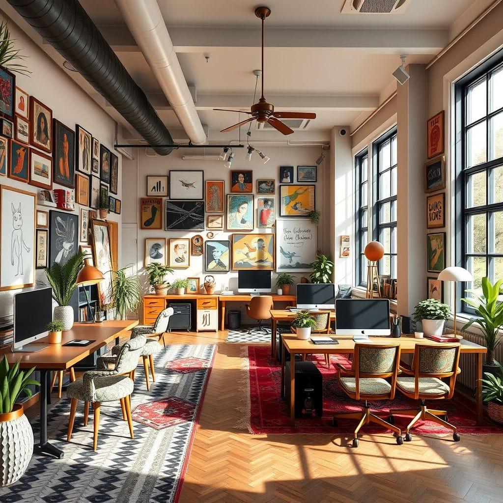 Maximalist coworking space - AI Generated