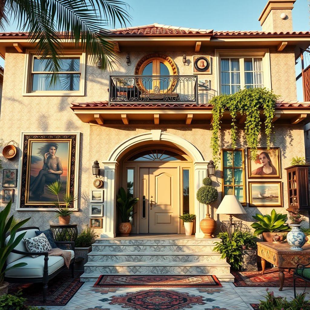 Maximalist house exterior - AI Generated
