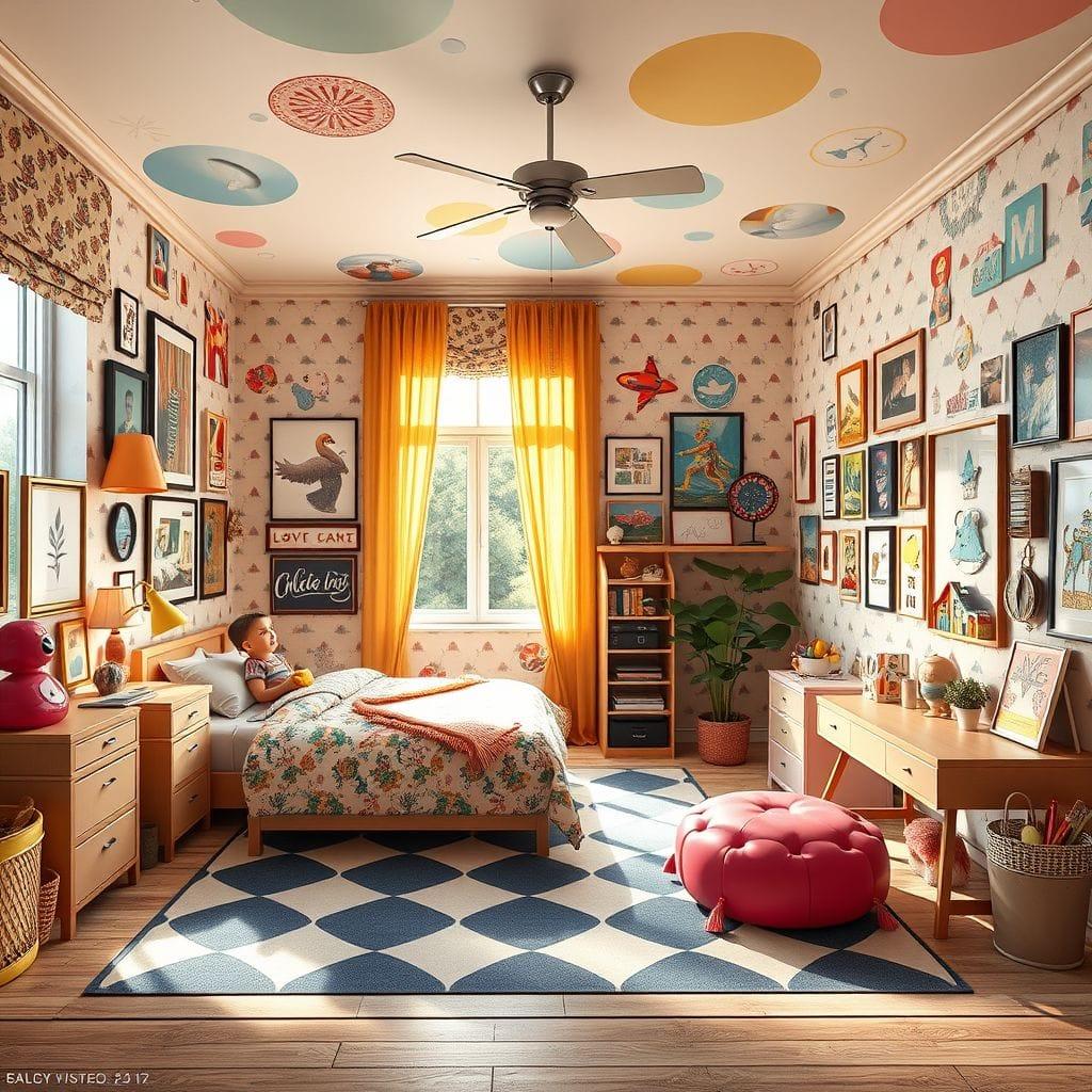Maximalist kids room - AI Generated