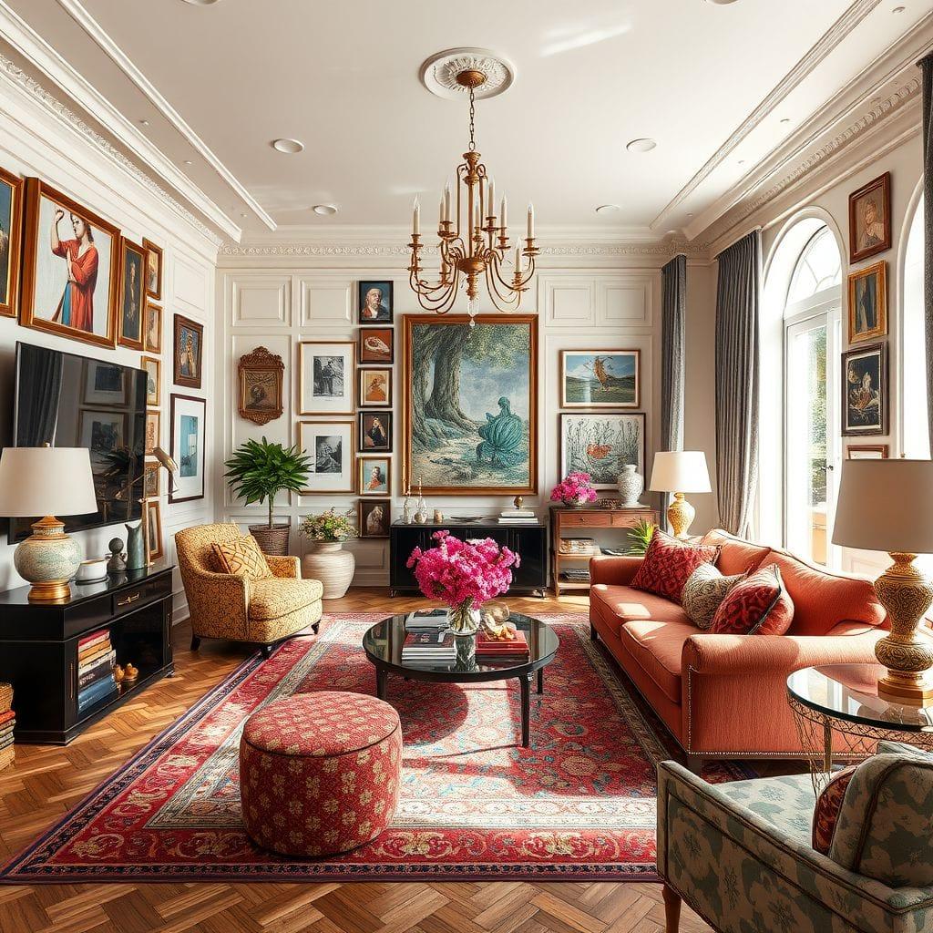 Maximalist living room - AI Generated