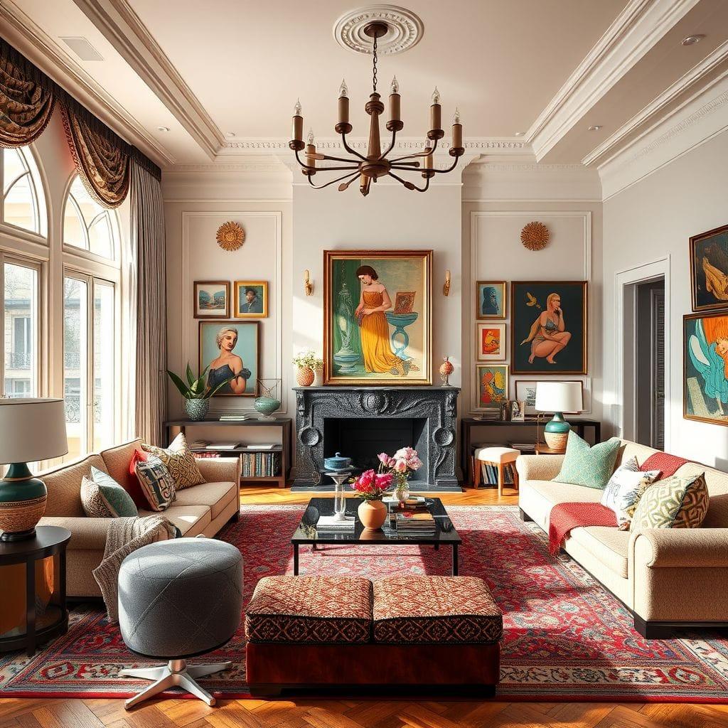 Maximalist living room - AI Generated