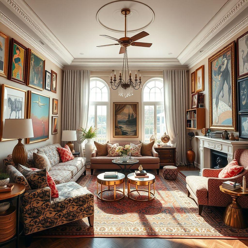 Maximalist living room - AI Generated