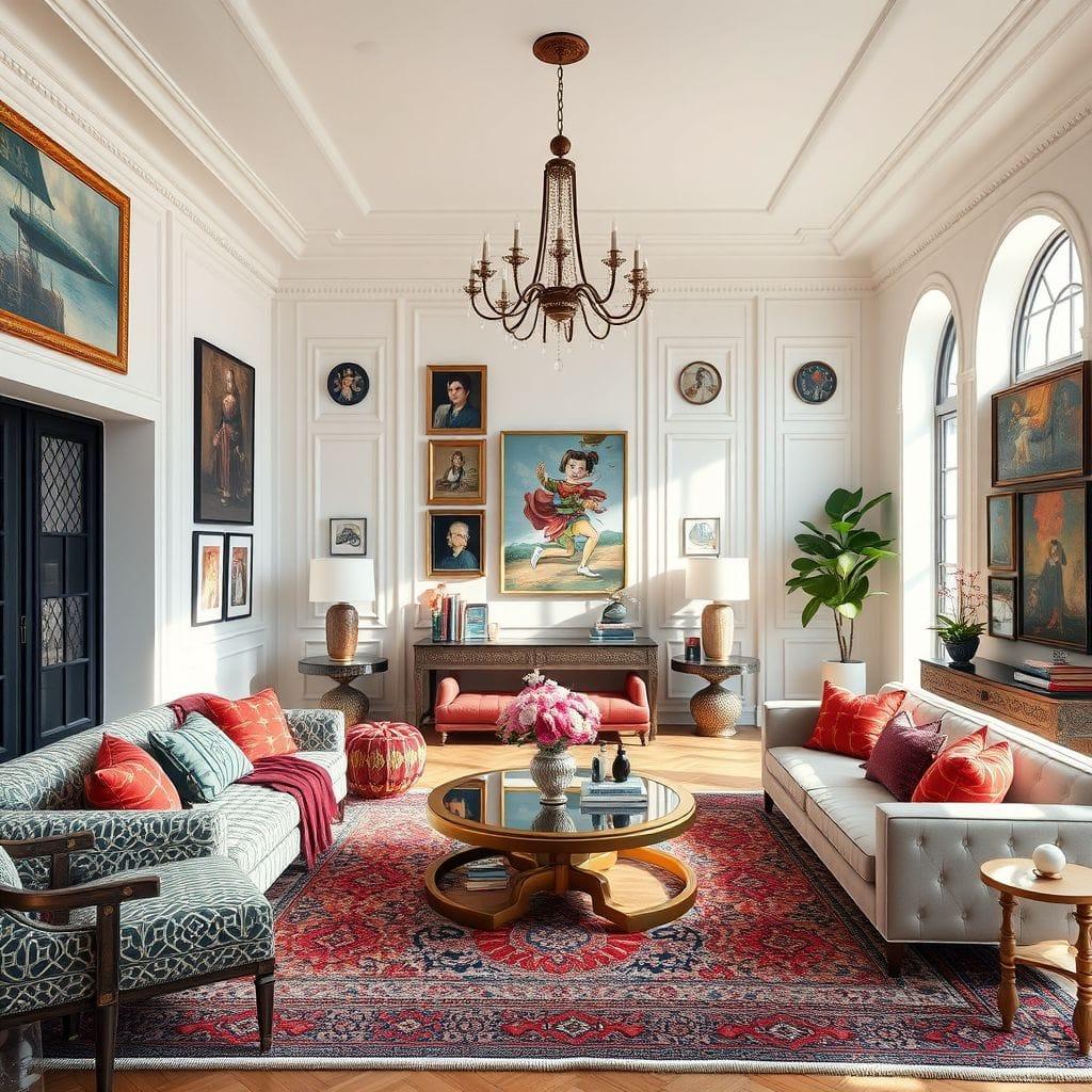 Maximalist living room - AI Generated
