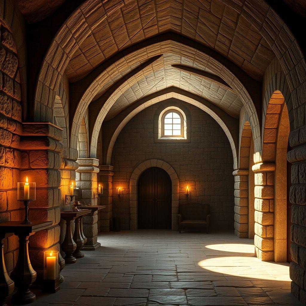 Medieval basement - AI Generated