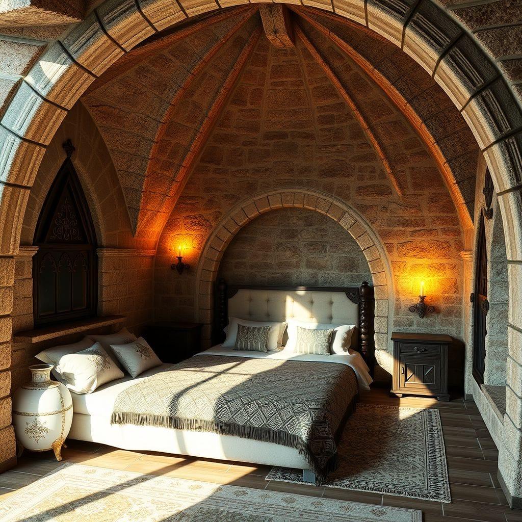 Medieval bedroom - AI Generated