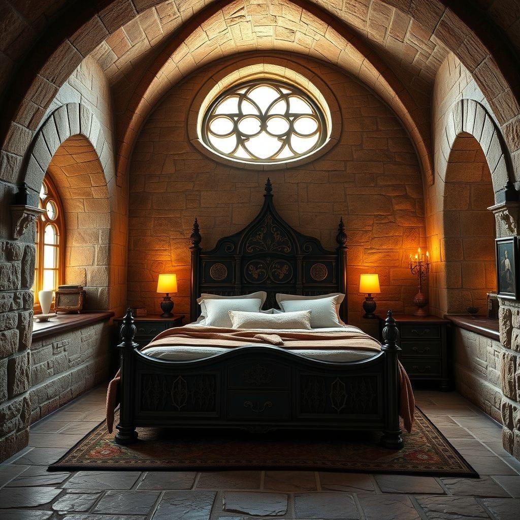Medieval bedroom - AI Generated