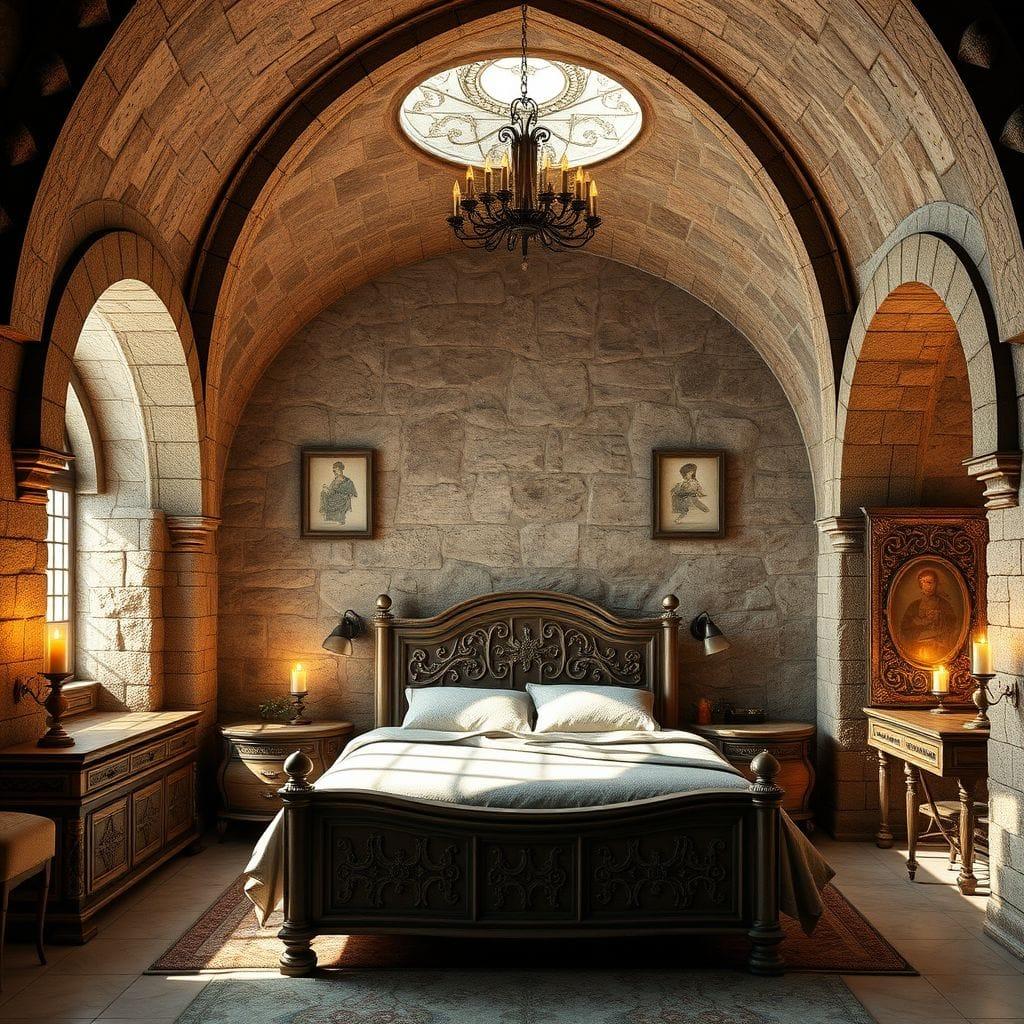 Medieval bedroom - AI Generated