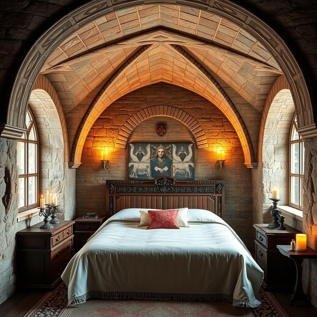Medieval bedroom - AI Generated