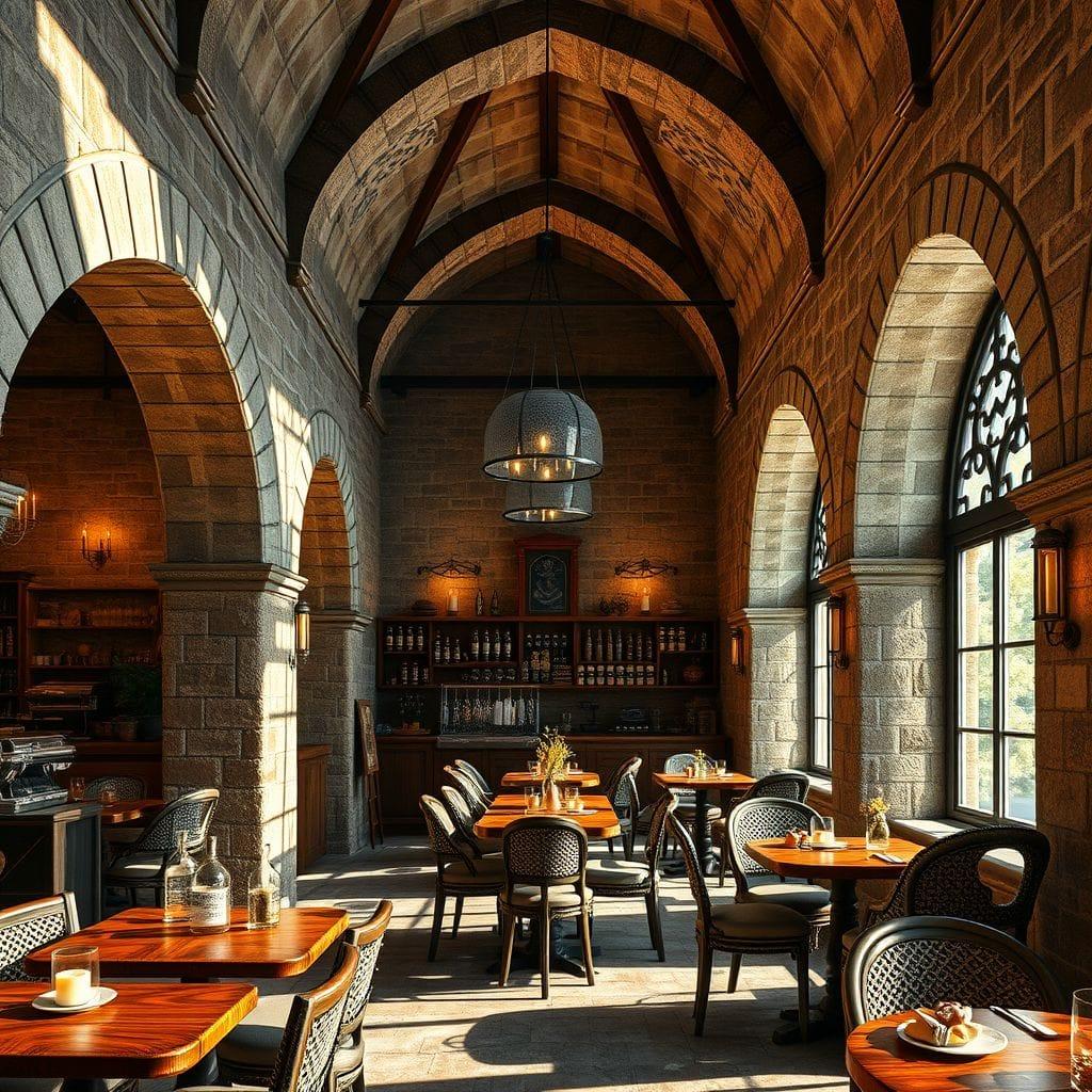 Medieval coffee shop - AI Generated