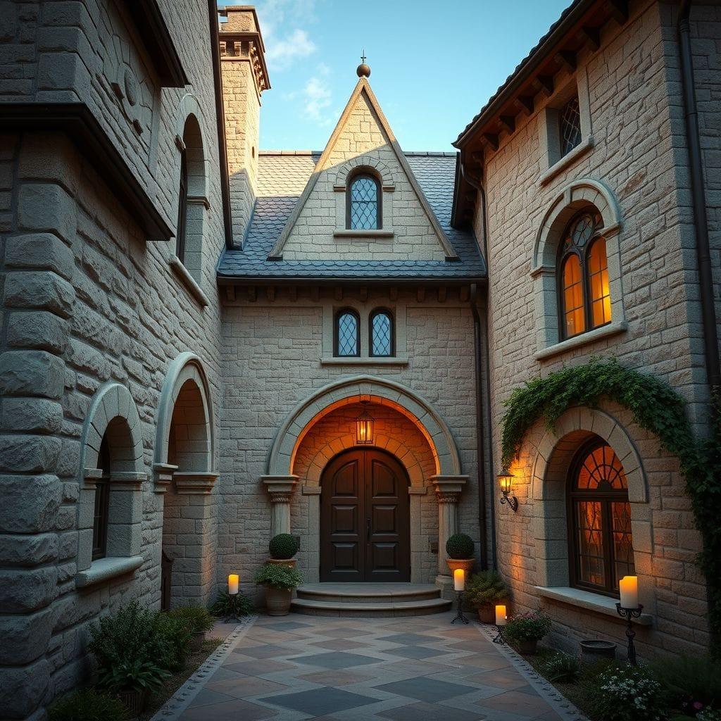 Medieval house exterior - AI Generated