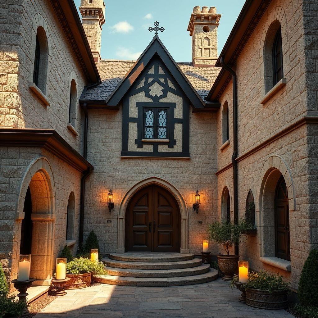 Medieval house exterior - AI Generated