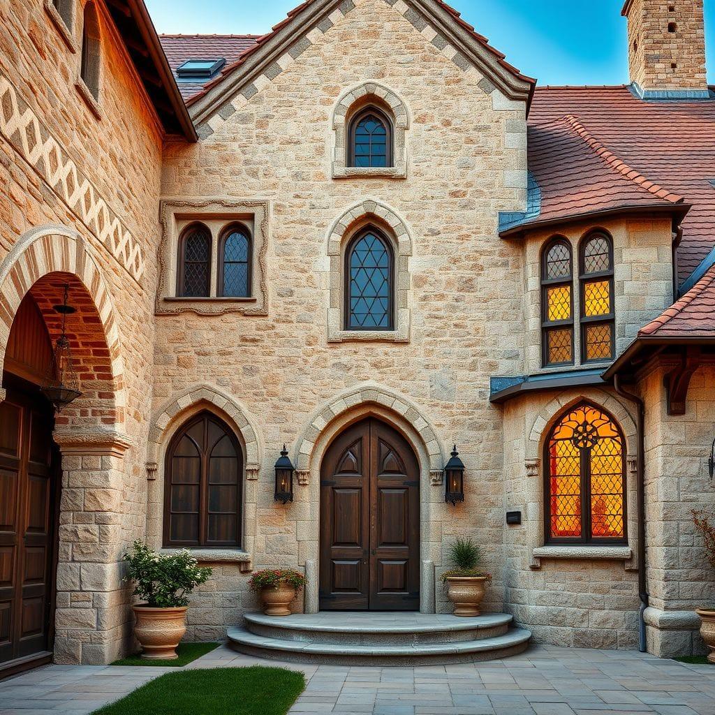 Medieval house exterior - AI Generated