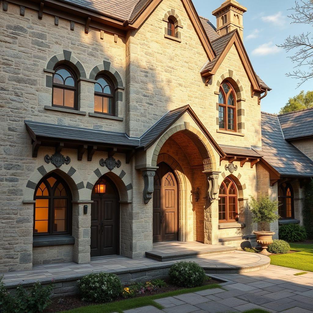 Medieval house exterior - AI Generated